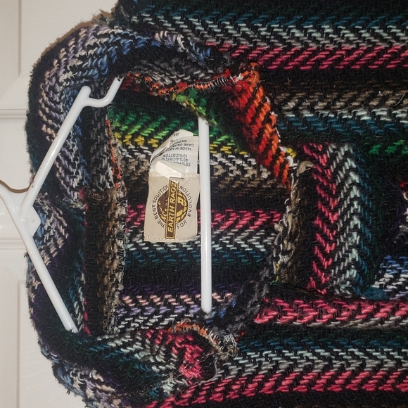 Earth Ragz Hoodie [Uni-sex] Multi-color- Woven Pullover Size Small - Picture 2 of 7